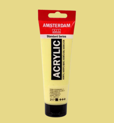 Amsterdam Standard Series acrylverf tube 120 ml Permanent Citroengeel Licht 217