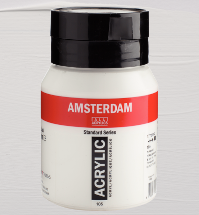 Amsterdam Standard Series Acrylverf Pot 500 ml Titaanwit 105