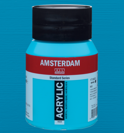 Amsterdam Standard Series Acrylverf Pot 500 ml Turkooisblauw 522