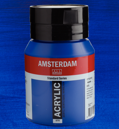 Amsterdam Standard Series Acrylverf Pot 500 ml Phtaloblauw 570