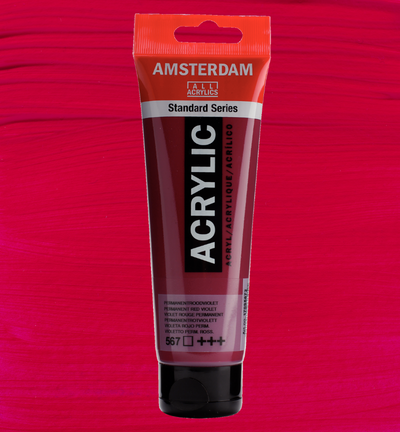 Amsterdam Standard Series Acrylverf Tube 120 ml Permanentrood Purper 348