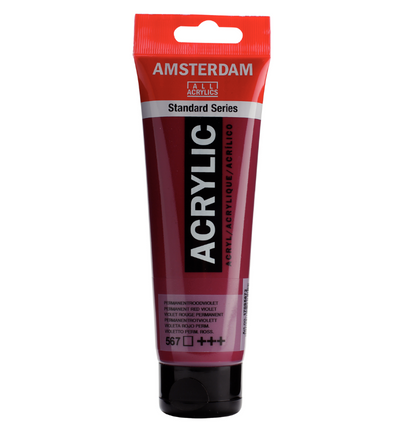 Amsterdam Standard Series Acrylverf Tube 120 ml Permanentrood Purper 348