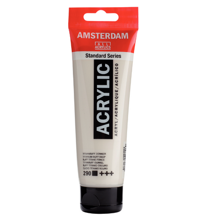 Amsterdam Standard Series Acrylverf Tube 120 ml Titaanbuff Donker 290