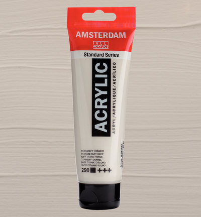 Amsterdam Standard Series Acrylverf Tube 120 ml Titaanbuff Donker 290