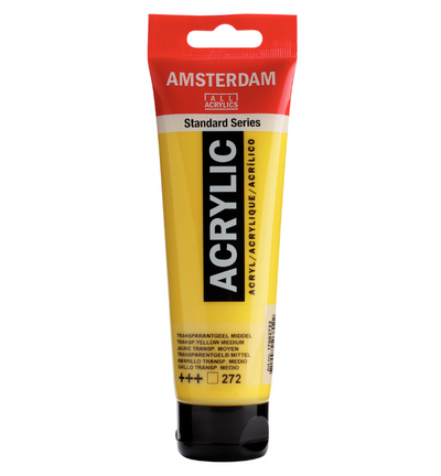 Amsterdam Standard Series Acrylverf Tube 120 ml Transparantgeel Middel 272