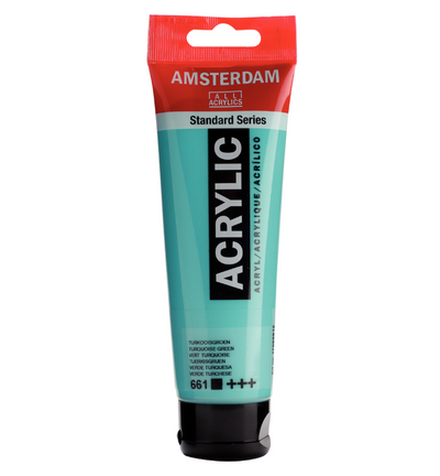 Amsterdam Standard Series Acrylverf Tube 120 ml Turkooisgroen 661