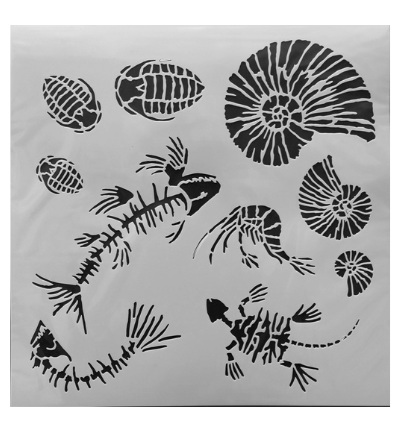 FOSSIL STENCIL 30X30