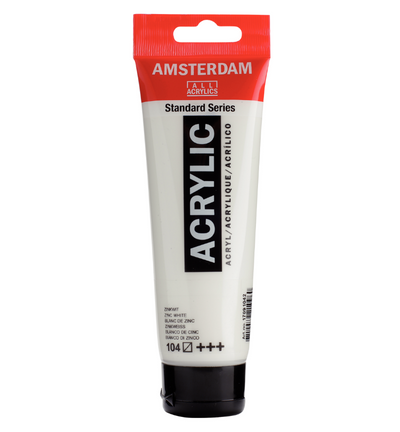 Amsterdam Standard Series Acrylverf Tube 120 ml Zinkwit 104